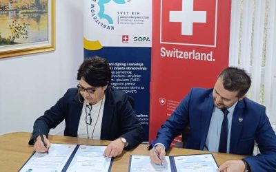 Cooperation Agreement Signed Between the Ministry of Education, Science, Culture and Sports of the Una-Sana Canton and the German Agency GOPA