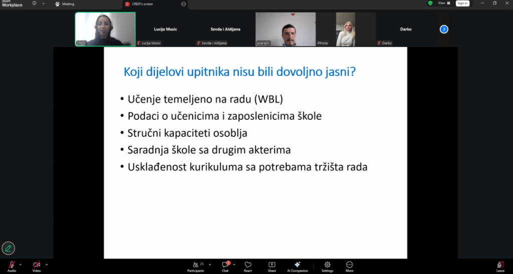 Održana online radionica za škole: Jačanje kapaciteta školskog osoblja za donošenje politika zasnovanih na dokazima u stručnom obrazovanju 2 Bez naslova3