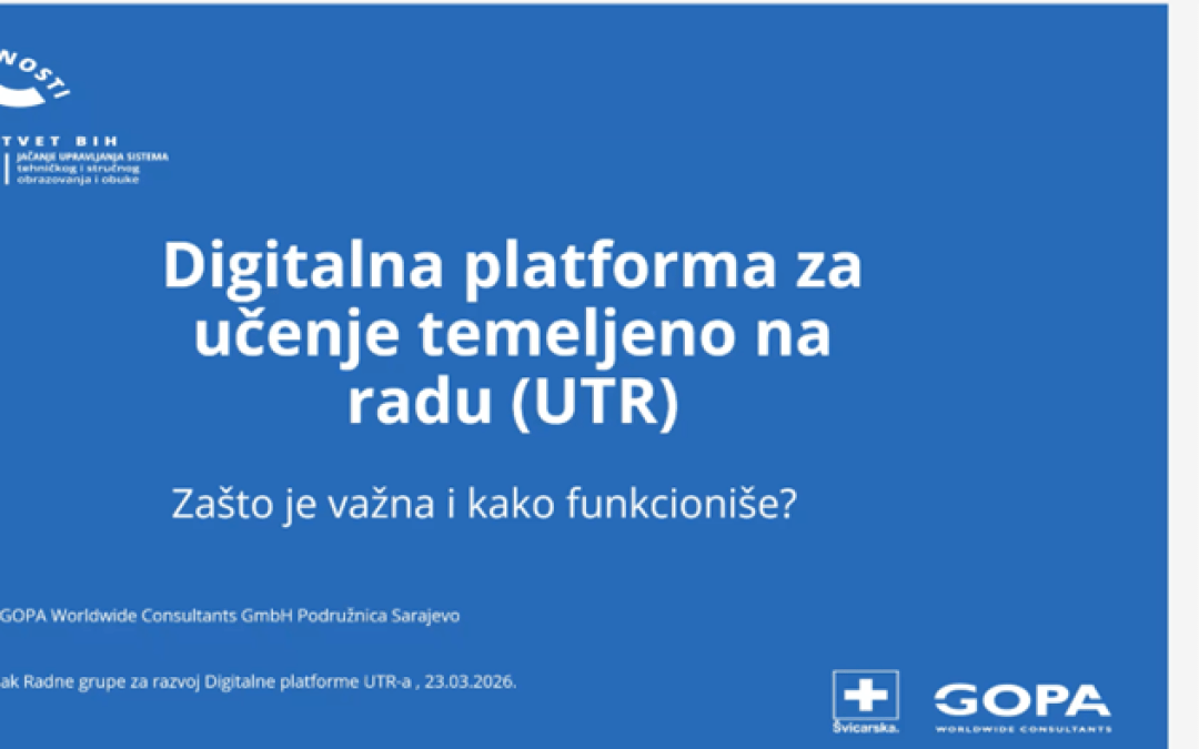 Održan prvi sastanak Radne grupe za razvoj Digitalne platforme učenja temeljenog na radu