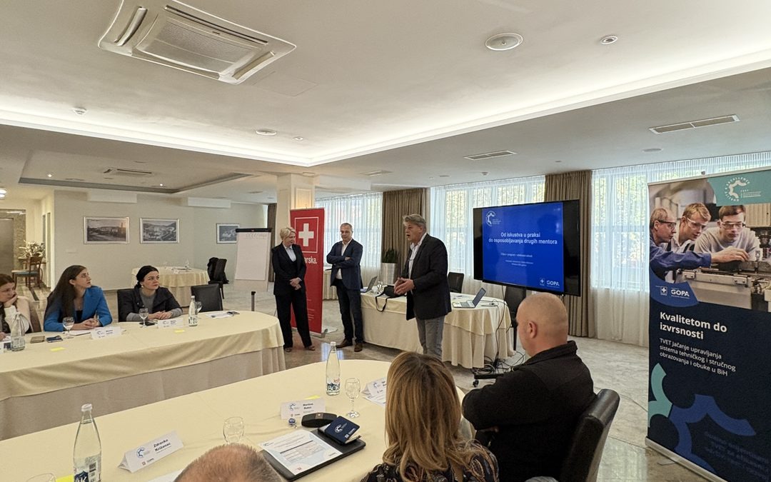 Obuka master mentora za I grupu učesnika iz Županije Zapadnohercegovačke, Hercegbosanske županije/Kantona 10 i Kantona Središnja Bosna/Srednjobosanskog kantona